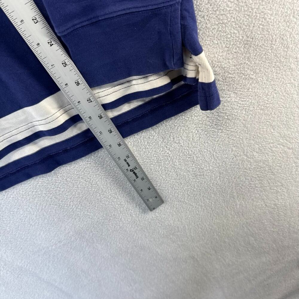 Vintage J Crew Rugby Shirt Men's XL Blue White Colorblock Thick Heavy Yacht y2k - Picture 3 of 7
